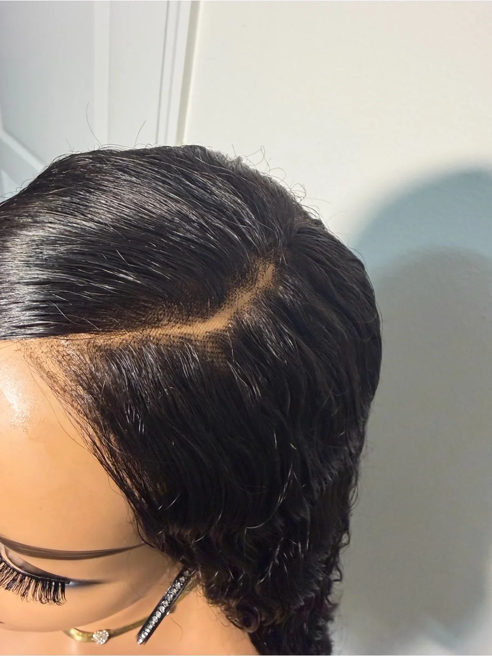 32” Top Quality 6x6 HD Lace Closure Wig, Raw Virgin Human Hair, 200% Density